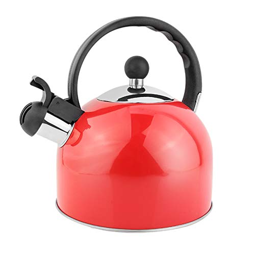 Wmmner Gasherd Edelstahl Rot Herd Top Wasserkocher Stahl Teekanne Für Alle Herdplatten Ergonomischgriff Für Kaffee, Milch Usw., Gas Anwendbar von Wmmner