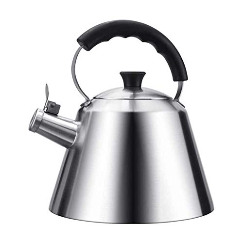 Wmmner Gaskochfeldgroßer Pfeifkessel Aus Edelstahl Mit Klappbarem Griff 3 Liter Gasherd Induktionskocher Haushaltskessel Für Kaffee, Milch Usw., Gas Electric Applicable von Wmmner