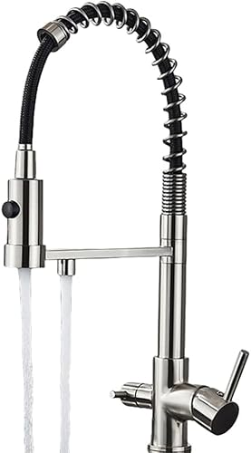 Wmmner Gefilterte Küche Wasser Filter Wasserhähne Wasserhahn Mixer Reinigung Kran Für (Matt Grau)/Gebürstetes Nickel/a von Wmmner