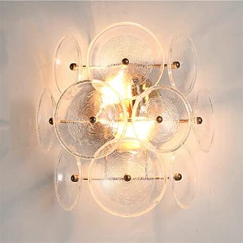 Wmmner Glas Led Wand Lampe Kunst Blume Bett Gang Restaurant Tv Hintergrundnd Dekor Wandleuchte, Kronleuchter (Warmes Licht)/Warmes Licht von Wmmner