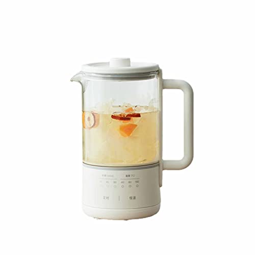 Wmmner Glaskessel, Multifunktionale Hmini Glas Tee Kessel Heißmaschinen 600Ml Temperaturregelung Wasserkocher Mit Filter Edelstahl Trockenkochen/600Ml von Wmmner