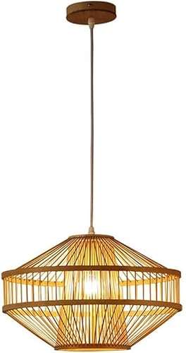 Wmmner Hängelampe Aus Natürlichen Materialien, E27, Japanischer Stil, Hängelampe, Kunst, Hohle Laterne, Pendelleuchte, Modernes Esszimmer von Wmmner