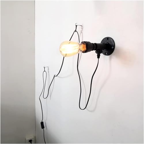 Wmmner Industrielle Wandleuchte Wasserrohr-Wandleuchte Mit Kabel, Deckenleuchte Wmmner Industrielle Wandleuchte Wasserrohr-Wandleuchte Mit Kabel, Deckenleuchte von Wmmner