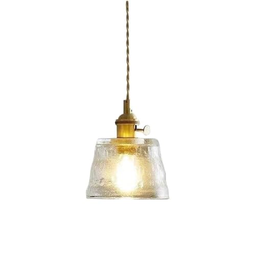 Wmmner Japanischer Stil Retro Messing Kronleuchter Luxus Glas Licht Inneneingang Hängelampe Für Kücheninsel Wohnzimmer Schlafzimmer Nachttisch Esszimmer Flur Deckenleuchte (Grün) Ulz 000625 Vintage Ba von Wmmner