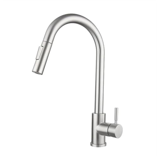 Wmmner Kitchen Faucet Touch Control Sensor Faucets, Pull Out Sprayer Stainless Steel Smart Induction Mixer Sink Tap Hot Cold Water(Black,G9/16)/Gebürstet/G3/8 von Wmmner