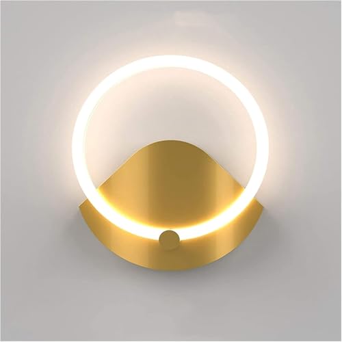Wmmner Klassische Rustikale Wand Leuchteting Einfaches Wohnzimmer Led Wandlampe Metall Und Acryl Wandlampe Licht Post-Modern Licht Luxus Wandleuchte, Kronleuchter (Quadrat, 14W)/Rundheit/10W von Wmmner
