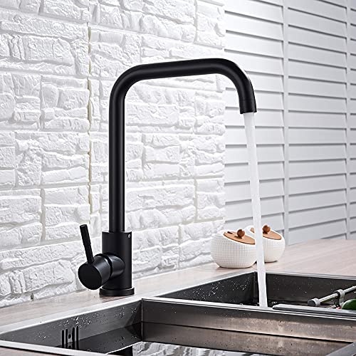 Wmmner Kommerzielle Küchenspüle Wasserhahn, Herunterziehbarer Sprühhahn Mit Heiß- Und Kaltwassermischer, 2-Funktionsauslauf Für Den Einsatz Auf Dem Bauernhof, Zu Hause Und In Der Bar - Und Stilvoll von Wmmner