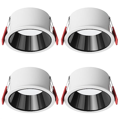 Wmmner Kommerzieller Downlight-Einbau-Deckenstrahler Für Wohnzimmer, Esszimmer, Lochleuchte, 1 Packung/4 Packungen/6000K/4Er-Pack 10 W von Wmmner