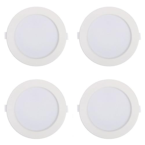 Wmmner Kommerzielles Downlight Einbau-Downlight, Aluminium-Einbauleuchten, Deckenleuchte Für Wohn- Und Schlafzimmer, 1Er-Pack/4Er-Pack/6000K/4Er-Pack 18 W von Wmmner