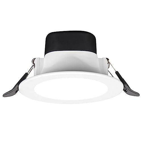 Wmmner Kommerzielles Downlight Moderne Aluminium-Badezimmer-Deckenleuchte, Anti-Beschlag, Led, Einbaustrahler, Wohnraum-Panel-Leuchte, 1 Packung/4 Packungen/3000K/1 Packung 5 W von Wmmner