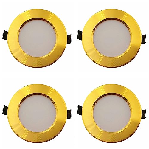 Wmmner Kommerzielles Downlight Zoll Gold Led Einbauleuchte Einbaustrahler 3-Farben-Dimmbare Deckenleuchte Home Lochleuchten 1Er-Pack/4Er-Pack/3 Dimmung/4Er-Pack 9 W Wmmner Kommerzielles Downlight Zoll Gold Led Einbauleuchte Einbaustrahler 3-Farben-Dimmbare Deckenleuchte Home Lochleuchten 1Er-Pack/4Er-Pack/3 Dimmung/4Er-Pack 9 W von Wmmner