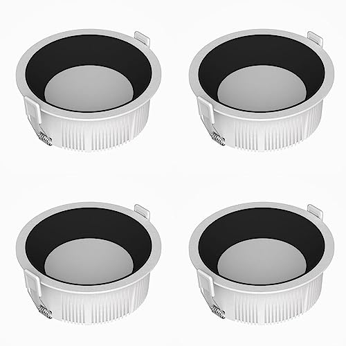 Wmmner Kommerzielles Led-Einbau-Downlight Für Zuhause, Gewerbe, Schmaler Rand, Aluminium, Für Wohnzimmer, Schlafzimmer, Dekorative Beleuchtung, 1 Packung/4 Packungen/4000K/4Er-Pack 12 W von Wmmner
