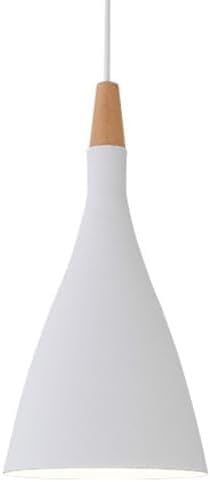 Wmmner Kronleuchter Im Industriellen Stil Eisen Chaner Einzelleuchten-Pendelleuchte Lampenschirm E27-Schraube Deckenhängeleuchte Deckenbeleuchtung (Natur)/Blanc von Wmmner