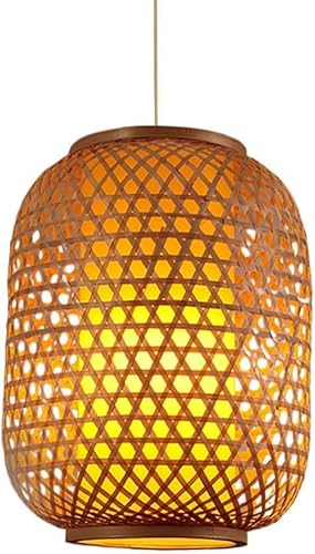 Wmmner Kronleuchter Mehrschichtiger Lampenschirm Aus Korbgeflecht Dekor Im Landhausstil Korbgeflecht Pendelleuchte E27-Sockel – Hängende Korbgeflecht-Deckenleuchten Für Zu Hause, Kronleuchter/50 Cm*30 von Wmmner