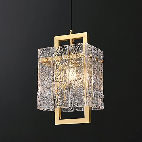 Wmmner Kronleuchter Quadratische Glas-Pendelleuchte Messing-Hängelampe Geometrische Deckenlampe, Kupfer-Hängelampe Für Kücheninsel, Schlafzimmer, Esszimmer Wmmner Kronleuchter Quadratische Glas-Pendelleuchte Messing-Hängelampe Geometrische Deckenlampe, Kupfer-Hängelampe Für Kücheninsel, Schlafzimmer, Esszimmer von Wmmner