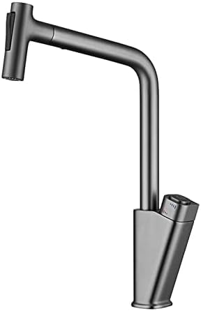 Wmmner Küchenarmatur Einziehbare Küchen- Und Badarmatur 2-Funktions-Duschmischbatterie Chrom & Grauer Spültischmischer Mit Spray Ideal Für Waschbecken Und Waschtisch/Waffengrau/a von Wmmner