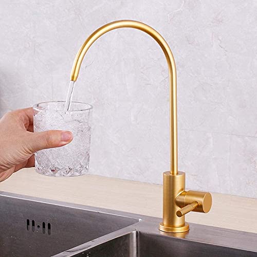 Wmmner Küchenarmatur Goldene Farbe Reines Wasser Trinken Wasserhahn Für Küchenspüle Design-Golden Wmmner Küchenarmatur Goldene Farbe Reines Wasser Trinken Wasserhahn Für Küchenspüle Design-Golden von Wmmner