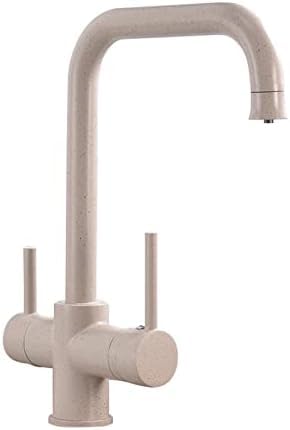 Wmmner Küchenarmatur3-Wege-Küchenspüle Mischbatterie 3 In 1 Trinkwasserfilter Wasserhahn Mit 360° Schwenkauslauf Chrom & Schwarz Finish Gereinigtes Wassersystem Für Den Heimgebrauch/Hafermehl/a von Wmmner