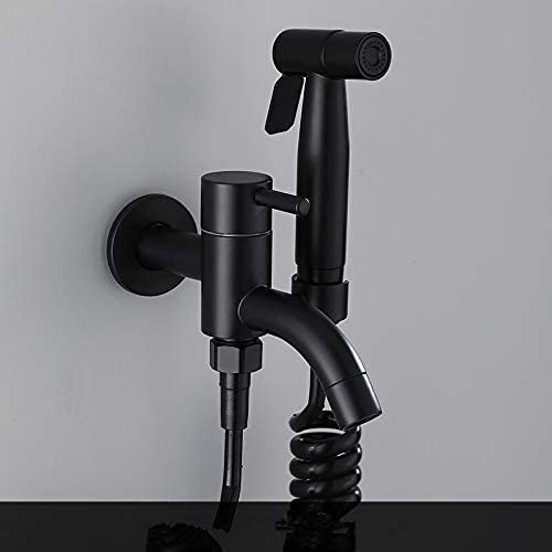 Wmmner Küchenspüle Wasserhähne Wasserhähne Toilette Bidet Wasserhahn Handsprüher Bidet Set Sprüher Toilettenspray Für Badezimmer Regal Duschkopf Schwarz Messing Bidet Wasserhahn/Stil 2 von Wmmner