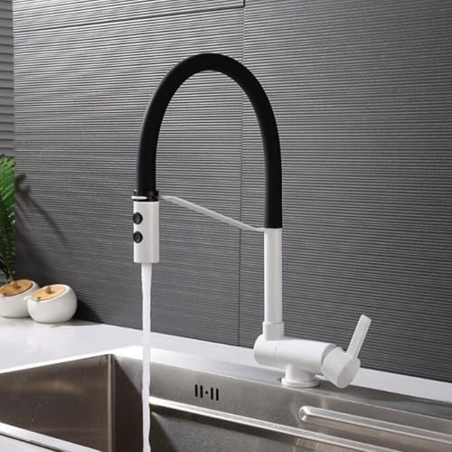 Wmmner Küchenspüle Wasserhahn Klappbar Im Fenster Weiß 360° Swivel Messing Heiß- Und Kaltwasser Küchenspüle Wasserhahn-Weiß Schönheit Kommt Wmmner Küchenspüle Wasserhahn Klappbar Im Fenster Weiß 360° Swivel Messing Heiß- Und Kaltwasser Küchenspüle Wasserhahn-Weiß Schönheit Kommt von Wmmner