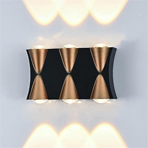 Wmmner LED-Wandleuchte, Innenleuchte, Flur, oben nach unten, Wandleuchte, dekorative Beleuchtung, für Theater, Studio, Restaurant, Hotel (4 Lichter) / 1 Stück von Wmmner