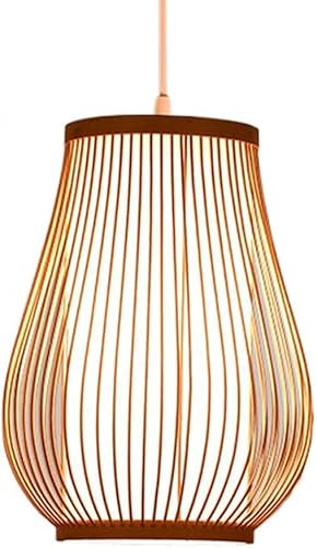 Wmmner Lampenschirm Im Rustikalen Stil Pendelleuchte Im Landhausstil Kronleuchter Im Küstenstil Geflochtenes Pergament Japanischer Käfig E27 Deckenleuchte, Kronleuchter von Wmmner