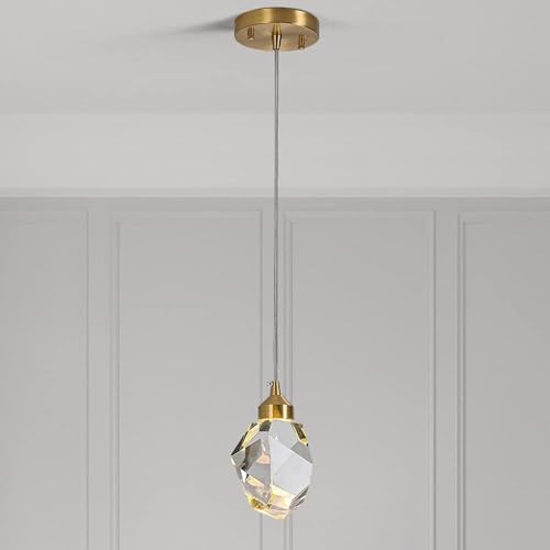 Wmmner Led Modern Crystal Kronleuchter Luxus Pendelleuchte Kompatibel Mit Treppe Schlafzimmer Wohnzimmer Deckenlampe Kupfer Beleuchtungskörper, Kronleuchter () von Wmmner