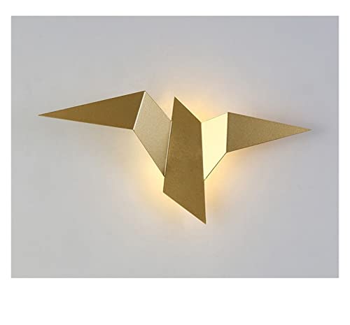 Wmmner Led Wandlampe Lobby Gästezimmer Wohnzimmer Schlafzimmer Nachttischlampe Innendekoration Home Lighting - Design, Kronleuchter (Gold, Warmweiß)/Gold/Neutrales Licht von Wmmner