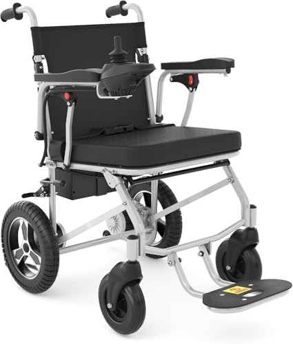 Wmmner Leichte, Intelligente, Faltbare, Elektrische Rollstühle Für Erwachsene, Selbstfahrend, Transit-Rollstuhl, Mobilitätshilfen, Schnellverschluss-Rollen Mit Dem Druck Eines Button, Robust, Manuelle von Wmmner