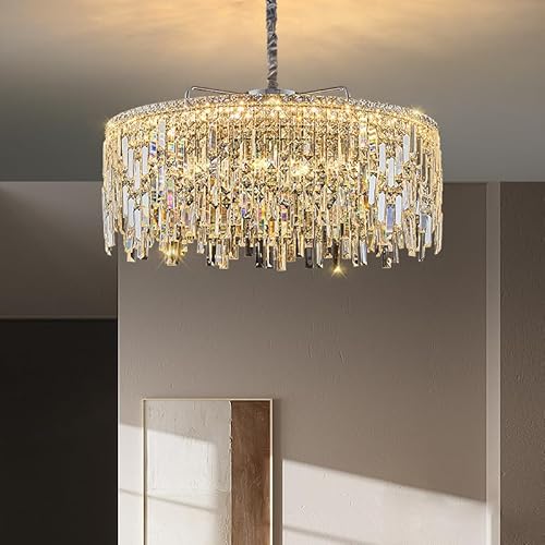 Wmmner Luxuriöse Hängelampe Für Wohnzimmer Gold Moderne Kronleuchter Schlafzimmer Küche Kristall Led-Pendelleuchte Deckenlampe/Dimmbar/Durchmesser 80 cm Wmmner Luxuriöse Hängelampe Für Wohnzimmer Gold Moderne Kronleuchter Schlafzimmer Küche Kristall Led-Pendelleuchte Deckenlampe/Dimmbar/Durchmesser 80 cm von Wmmner