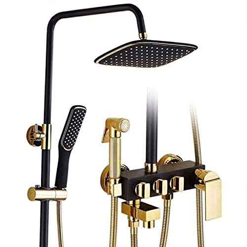 Wmmner Luxus-Duschset Im Europäischen Stil Mit Wandmontiertem Warmwasserbereiter-Mischventil Überkopf-Regendusche Und Handbrause-Mischer Exquisites Design von Wmmner