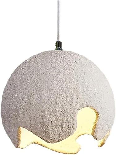 Wmmner Mid Century Modern V-Intage Kronleuchter Lampe Rustikale Bauernhaus-Pendelleuchte – Harzkugel Kugelförmige Bronze-Deckenhängeleuchte, Kronleuchter/Durchmesser 38 cm von Wmmner