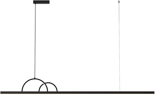 Wmmner Minimalistischer Kronleuchter Aus Metallstreifen Led-Dreifarben-Dimmbare Pendelleuchte Für Esstisch Moderne Küchen-Hängeleuchte Innenraum Wohnzimmer Deckenhängeleuchte, Kronleuchter/90 cm von Wmmner