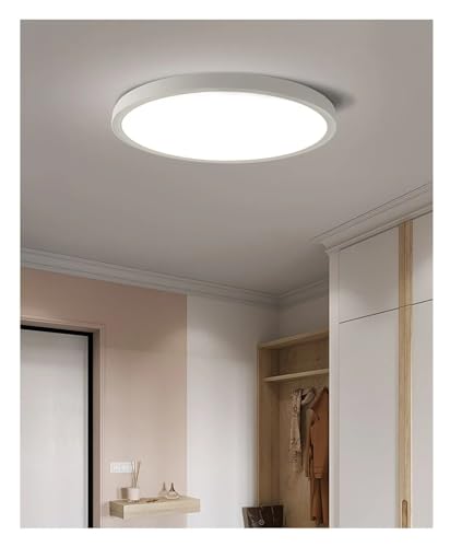 Wmmner Moderne, Schlichte Led-Deckenleuchte, Dimmbar, Dekorative Lampe, Arbeitszimmer, Schlafzimmer, Wohnzimmer, Deckenleuchten, Modernes Esszimmer/Bianco/20 cm von Wmmner