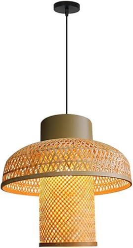 Wmmner Moderne E27 Chinesischer Stil Pendellaterne Kronleuchter Leuchten V-Intage Handgemachte Weben Bambus Laterne Pendelleuchte Mit Verstellbarer Schnur Für Wohnzimmer Schlafzimmer Café Teehaus Club Wmmner Moderne E27 Chinesischer Stil Pendellaterne Kronleuchter Leuchten V-Intage Handgemachte Weben Bambus Laterne Pendelleuchte Mit Verstellbarer Schnur Für Wohnzimmer Schlafzimmer Café Teehaus Club von Wmmner