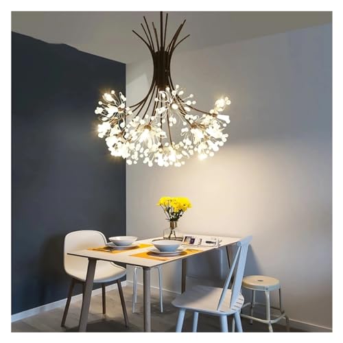 Wmmner Moderne Kristall-Bouquet-Blumen-Kronleuchter, Kompatibel Mit Esszimmer, Wohnzimmer, Flur, Tisch, Pendelleuchten, Innenraum, Kronleuchter/Gold 19-Flammig von Wmmner