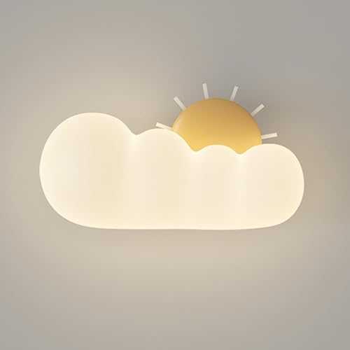 Wmmner Moderne Led-Wandleuchte Für Kinderzimmer – Weiße Caterpillar-Wandleuchte, Für Wohnzimmer/Gelb 3 von Wmmner