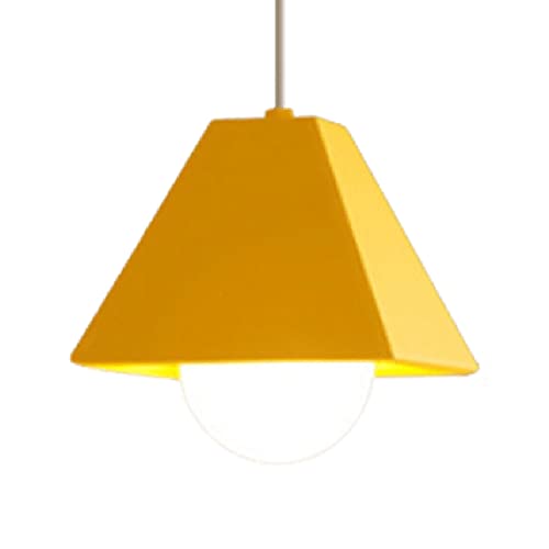 Wmmner Moderne Metall-Deckenleuchte Kreative Polygonale Hängelampen Elegante Led-Industrie-Pendelleuchte Modische 1-Flammige Deckenleuchte Für Restaurant Esszimmer Schlafzimmer Küche/Gelb Wmmner Moderne Metall-Deckenleuchte Kreative Polygonale Hängelampen Elegante Led-Industrie-Pendelleuchte Modische 1-Flammige Deckenleuchte Für Restaurant Esszimmer Schlafzimmer Küche/Gelb von Wmmner