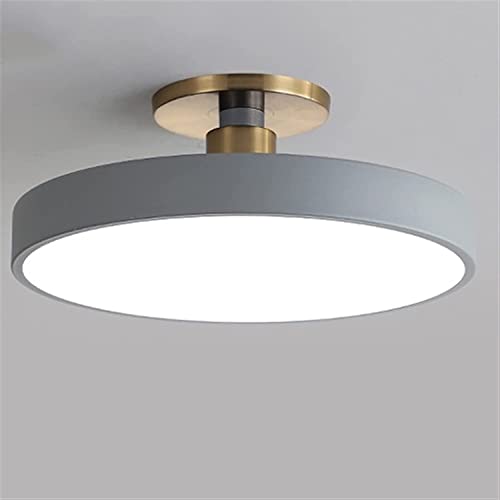 Wmmner Moderne Minimalistische Acryl-Led-Ring-Deckenleuchte Runde Kronleuchter Lampen Für Wohnzimmer Schlafzimmer Flur Innenbeleuchtungbeleuchtung Leuchten Apparec/Grau/30 cm von Wmmner