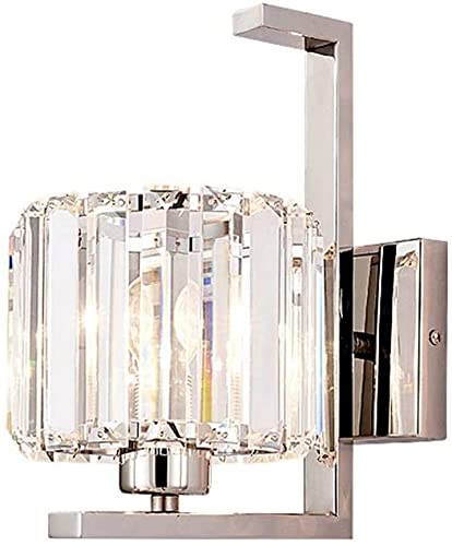 Wmmner Moderne Minimalistische Kristallwandleuchten 304 Edelstahl Europäische Wandleuchte E14 Schraube Energiesparende Led-Lichtquelle Wandleuchte Wohnzimmer Schlafzimmer Nachttisch Innenbeleuchtung W von Wmmner
