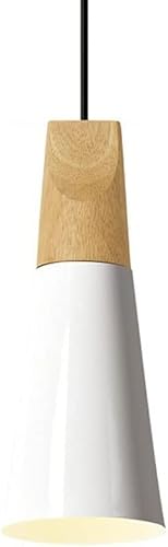 Wmmner Moderne Retro Pendelleuchte Bauernhaus Grau Metall Hängebeleuchtung Holz Kronleuchter Nordic Hängelampe Einstellbar Für Küche Insel Wohnzimmer Schlafzimmer Esszimmer (Grün) Ulz 000640 E27 Gold von Wmmner