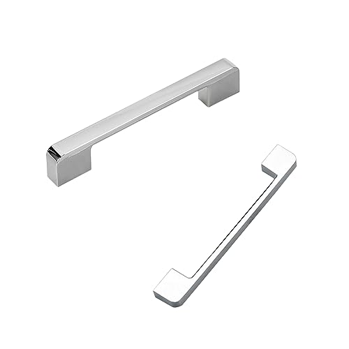 Wmmner Moderne Schrankgriffe 2Er-Pack - Silber-Zink-Legierung Möbelgriffe Für Schrank, Schublade & Bogen, Lochzentren 96-320Mm, 108Mm (4,3In) - Rüsten Sie Ihre Wohnkultur Auf!/Lochzentren: 96 Mm/3,8 I von Wmmner