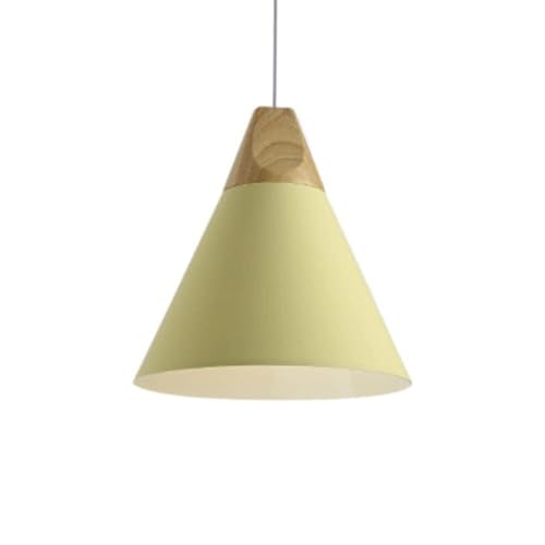 Wmmner Moderne Verstellbare Pendelleuchte Aluminium-Lampenschirm Kronleuchter Kreative Industrielle Holz-E27/E26-Hängelampe Für Kücheninsel Wohnzimmer Schlafzimmer Nachttisch Esszimmer Flur (Dunkel, 1 von Wmmner
