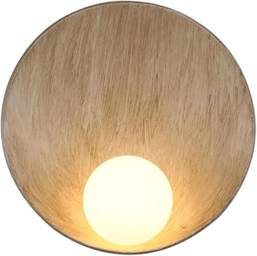 Wmmner Moderne Wandleuchte Aus Kunstharz Mit Glasglocke, Mittelalterliche Runde Wandleuchte, Deckenleuchte von Wmmner