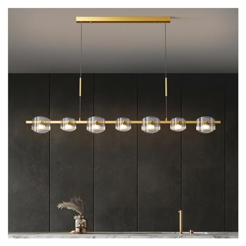Wmmner Modernes Dining Zimmer Pendelleuchten Innenbeleuchtung Glas Deckenleuchte Hängeleuchte Led Kronleuchter Dekorative Innenbeleuchtung, Pendelleuchte/Gold 7 Kopf Wmmner Modernes Dining Zimmer Pendelleuchten Innenbeleuchtung Glas Deckenleuchte Hängeleuchte Led Kronleuchter Dekorative Innenbeleuchtung, Pendelleuchte/Gold 7 Kopf von Wmmner