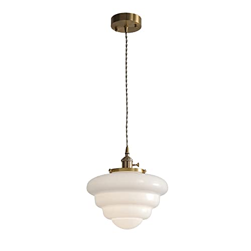 Wmmner Modernes Minimalistisches Restaurant Kupfer Kunst Decke Einzelkopf E26/E27 Kronleuchter Kücheninsel Messing Creme Wind Glas Pendelleuchte Retro Eingang Veranda Hängeleuchte Gedenktag/Typ B Wmmner Modernes Minimalistisches Restaurant Kupfer Kunst Decke Einzelkopf E26/E27 Kronleuchter Kücheninsel Messing Creme Wind Glas Pendelleuchte Retro Eingang Veranda Hängeleuchte Gedenktag/Typ B von Wmmner
