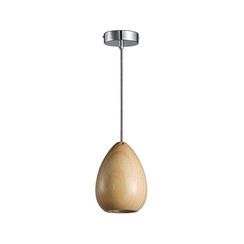 Wmmner Nordic Creative Flush Mount Holz Pendelleuchte Minimalistischen Einkopf Kugel Hängeleuchte E27/E26 Wohnzimmer Nachttisch Led Deckenleuchtekleiner Scheinwerfer Bar Cafe Restaurant Shop Kronleuch von Wmmner