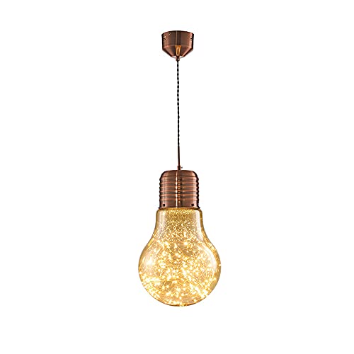 Wmmner Nordic Creativity E27 Deckenleuchter Glühbirne Pendelleuchte Transparente Glas-Hängelampe Verstellbare Droplight Geeignet Für Kücheninsel, Schlafzimmer, Bekleidungsgeschäft, Eingang/Roségold/20 Wmmner Nordic Creativity E27 Deckenleuchter Glühbirne Pendelleuchte Transparente Glas-Hängelampe Verstellbare Droplight Geeignet Für Kücheninsel, Schlafzimmer, Bekleidungsgeschäft, Eingang/Roségold/20 von Wmmner