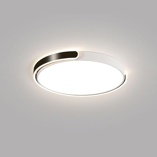 Wmmner Nordische Deckenleuchte Minimalistische Unterputz-Deckenleuchte Stufenlos Dimmbare Helle Led Flache Runde Aluminium-Leuchten Deckenleuchte Für Schlafzimmer Wohnzimmer Esszimmer Villa Korridor/S von Wmmner