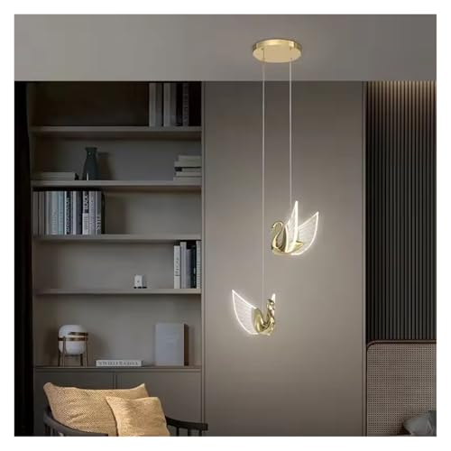 Wmmner Nordische Led-Schwan-Pendelleuchten Luxuriöse Kreative Beleuchtung Kronleuchter Nachttisch-Hängelampe Design Restaurant Treppenhausleuchten, Modern/Kaltweiß/2 Köpfe Wmmner Nordische Led-Schwan-Pendelleuchten Luxuriöse Kreative Beleuchtung Kronleuchter Nachttisch-Hängelampe Design Restaurant Treppenhausleuchten, Modern/Kaltweiß/2 Köpfe von Wmmner